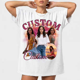 Camiseta Colagem de Fotos Personalizada de Rap Bootleg dos