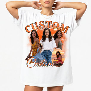 Camiseta Colagem de Fotos Personalizada de Rap Bootleg dos 