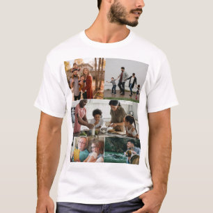 Camiseta Colagem de Fotos Personalizada Moderna 5