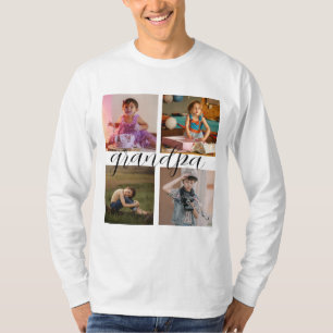 Camiseta Colagem de Fotos Personalizada Moderna e Legal com