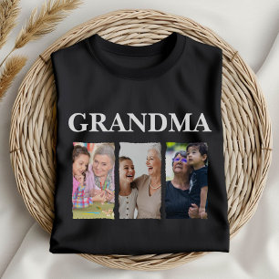 Camiseta Colagem de Fotos Personalizada Vovó – Família Pers