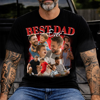 Camiseta Colagem de Fotos Personalizadas Bootleg 90s Melhor