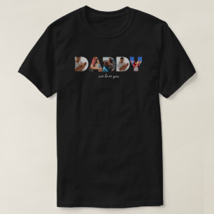 Camiseta Colagem de Fotos Personalizadas Moderna Simples co