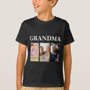 Camiseta Colagem de Fotos Vovó D Família _1