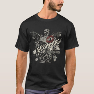 Camiseta Colagem de Fragmento Industrial de Origem Desconhe