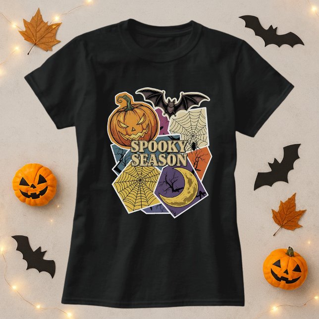 Camiseta Colagem de Halloween de Spooky Season (Criador carregado)