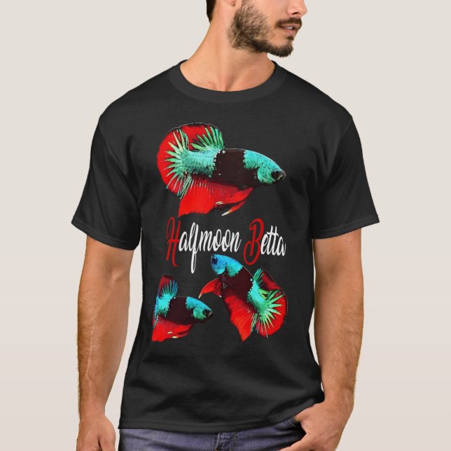 Camiseta Colagem de Peixe Betta (Frente)