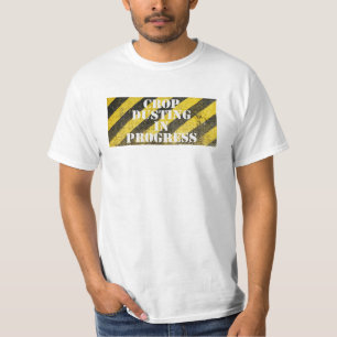 Camiseta Colagem de Precaução no T-Shirt em Andamento