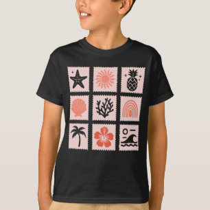 Camiseta Colagem de selos naturais