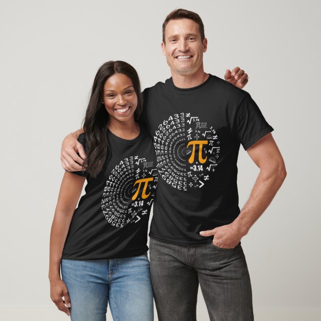 Camiseta Colagem de Símbolos Matemáticos Pi Day (Unissex)