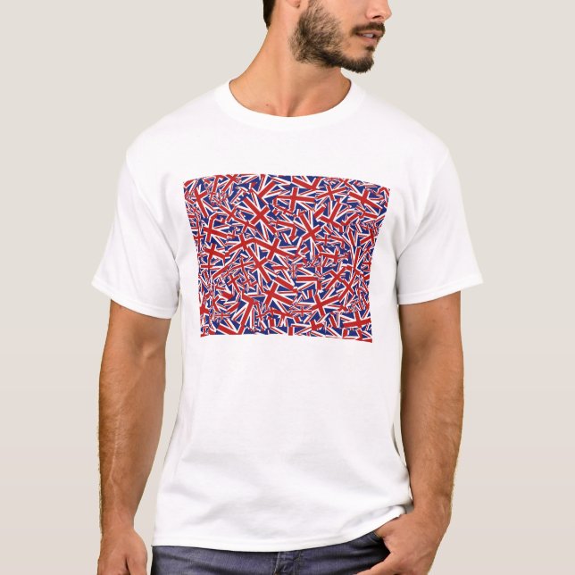 Camiseta Colagem de Union Jack (Frente)