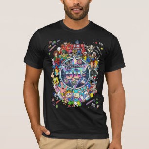 Camiseta Colagem Definitiva do Flashback dos Anos 90 Cartoo