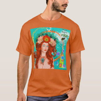 Camiseta Colagem digital selvagem e livre