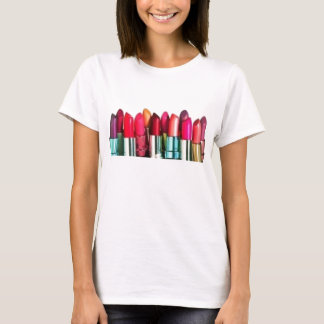 Camiseta colagem do batom