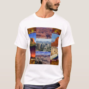 Camiseta Colagem do Deserto arizona