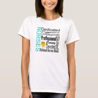 Camiseta Colagem do reconhecimento das enfermeiras - o