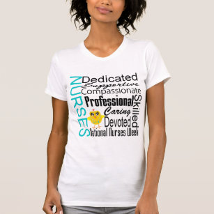 Camiseta Colagem do reconhecimento das enfermeiras - o