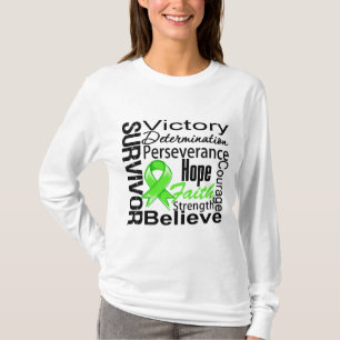 Camiseta Colagem do sobrevivente do linfoma de Non-Hodgkins