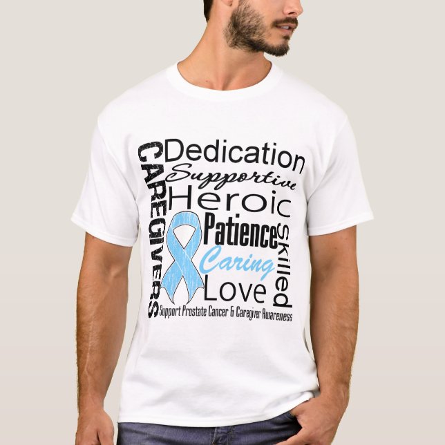 Camiseta Colagem dos cuidadors do cancro da próstata (Frente)