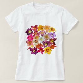 Camiseta Colagem dos hemerocallis