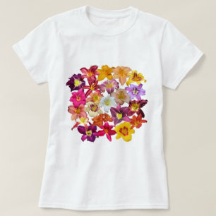 Camiseta Colagem dos hemerocallis
