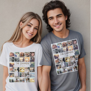 Camiseta Colagem e texto personalizados de modelo