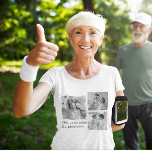 Camiseta Colagem Foto: Pastel Pink Melhor Presente Avô