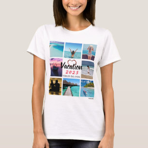 Camiseta Colagem Foto Personalizada de Camisa-T