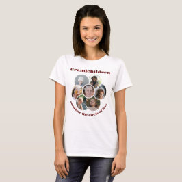 Camiseta Colagem Fotográfica Personalizada Avó/Crianças 7 C