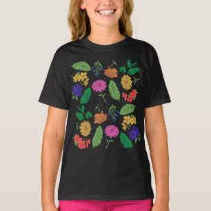 Camiseta Colagem Misturada Colorida Colorida