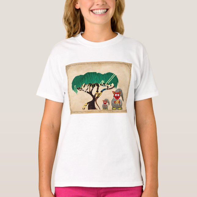 Camiseta Colagem para crianças (Frente)
