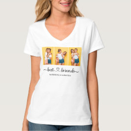 Camiseta Colagem personalizada de fotos com 3 melhores amig