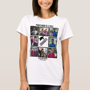 Camiseta Colagem Personalizada de Fotos Orgulhosas da Mãe d