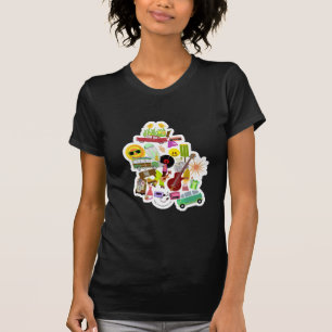 Camiseta Colagem retro Groovy