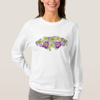 Camiseta Colagem T do hemerocallis da lavanda