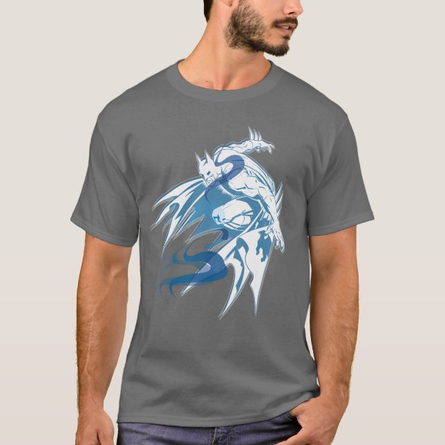 Camiseta Colagem Tonal de Água Batman (Frente)