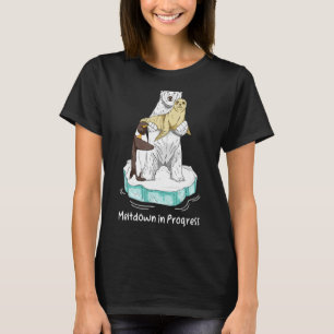 Camiseta Colapso em curso do aquecimento global do aquecime