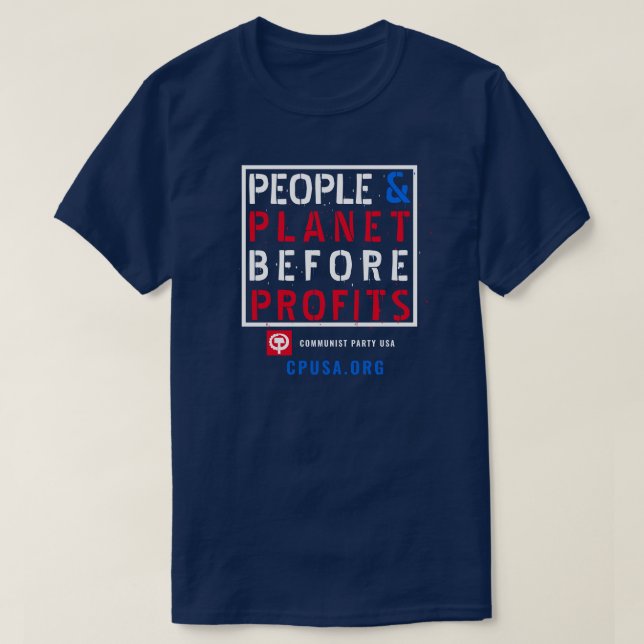 CAMISETA COLAR AZUL CPUSA (Frente do Design)