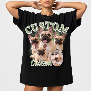 Camiseta Colar de Fotos de Cachorro Personalizado, Gatos de