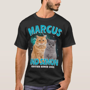 Camiseta Colar de Fotos Personalizado de Animais de Estimaç