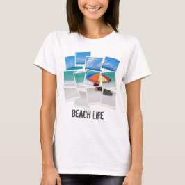 Camiseta Colar de Moldura de Foto de Guarda-Chuva da Vida n