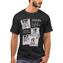 Colar Moderno de 4 Fotos Feliz Dia dos Namorados P