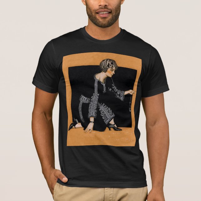 Camiseta Colar quebrada da pérola (Frente)