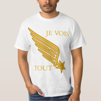 Camiseta Colarinho Insignia WW1 do Piloto Escadille Lafayet