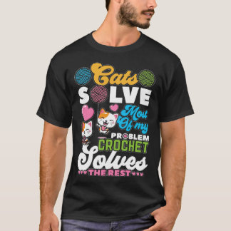 Camiseta Colcha De Gato E Gatos Resolve A Maioria Dos Meus 