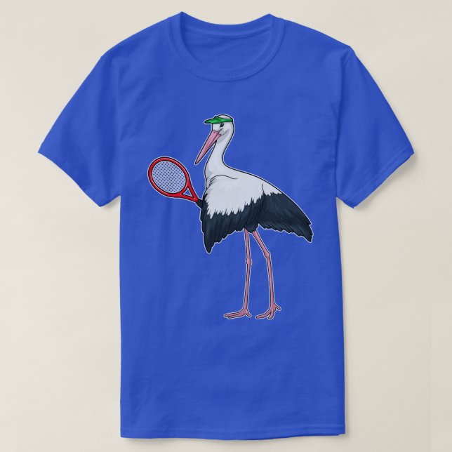 Camiseta Colchete de Tênis de Tênis de Stork (Frente do Design)