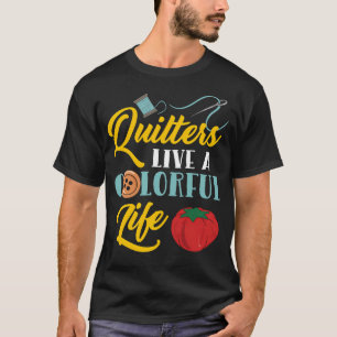 Camiseta Colchões Vivem Uma Vida Colorida Para Amante De Co