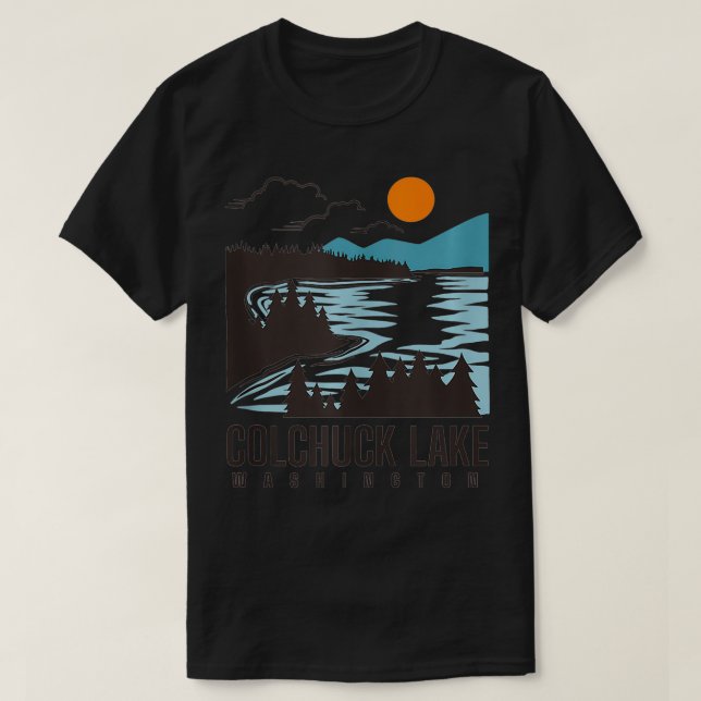 Camiseta Colchuck Lake Washington (Frente do Design)