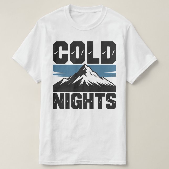 Camiseta Cold Nights Christmas Tee (Frente do Design)
