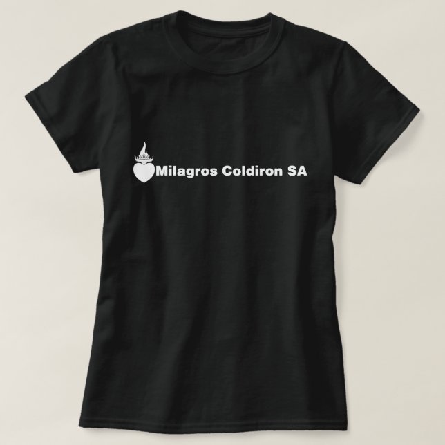 Camiseta Coldiron SA de Milagros (logotipo branco) (Frente do Design)